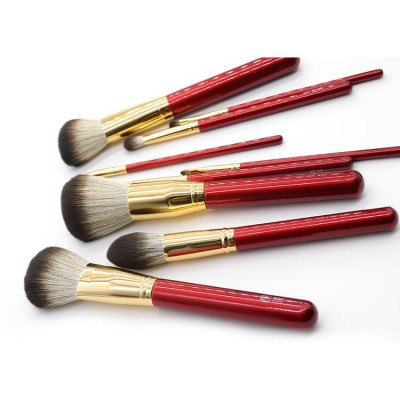 China factory price 11pcs  the snow Fox makeup brush sets cosmetic brush production